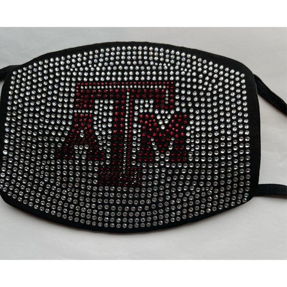 Texas A & M University Aggies Bling Rhinestone Face Mask - Picture 2 of 16